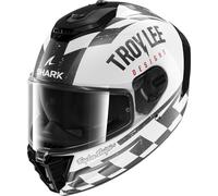 Full Face Helmet Shark SPARTAN RS FIBRE RACESHOP White Black Red