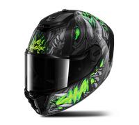 Shark Spartan RS Shaytan Mat Full Face Helmet Black/Green/AnthraciteL Black,Green,Anthracite