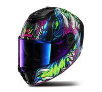 Shark Spartan RS Shaytan Mat Full Face Helmet Black/Green/VioletXL Black,Green,Violet