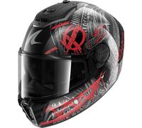 Shark Spartan RS Carbon Motorcycle Helmet - Shiever Carbon / Anthracite / Red