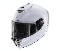 Full Face Helmet Shark SPARTAN RS BLANK White Silver Glossy