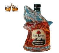 Shark Spirit Decanter Animal Shape Glass - Jaws 50th Anniv Limited Edition, Bruce Whiskey Bottle Transparent Engraved (#1)
