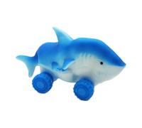 Shark Squeeze Toy Car - Creative Transforming Pull-up Shark Vehicle For Kids - Sliding Sensory Toy For Fun Play - Unique Party Gift And Birthday Present, Children