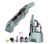 Shark StainForce Cordless Spot Cleaner Lightweight & Portable Spot, Stain, & Odour Eliminator for Carpets, Upholstery, with Storage Caddy, Accessories and 2x 500ml Cleaning Solution, HX100UKCP