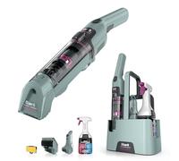 Shark StainForce Cordless Spot Cleaner Lightweight & Portable Spot, Stain, & Odour Eliminator for Carpets, Upholstery, with Storage Caddy, Accessories and 2x 500ml Cleaning Solution, HX100UKCP