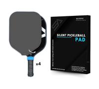 Shark Stealth Quiet Fin Noise-Reducing Paddle Cover for Pickleball, Contains Pads for 2 Paddles (Grey)