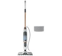 Shark SteamSpot with Steam Blaster Technology for Hard Floors, Lightweight steam mop Chemical-Free Cleaning, Removable water tank, Inc. 2x machine-washable Dirt Grip pads, White & Poly Copper S2001UK