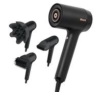 Shark STYLE iQ Hair Dryer & Styler 3-in-1 with Style Brush, Concentrator & Curl-Defining Diffuser, Ionic, Fast Drying, No Heat Damage, Cool Shot, Auto Heat & Airflow Settings, Black/Rose Gold HD120UK