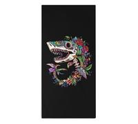 Shark Sugar Skull Mexico Dia De Los Printed Hand Towels for Bathroom Soft Bath Towel for Gym Hotel 28.7x13.8 Inches