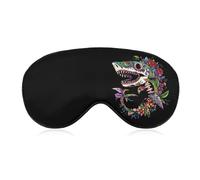 Shark Sugar Skull Mexico Dia De Los Printed Sleep Mask for Unisex Adult Soft Night Blindfold with Adjustable Strap