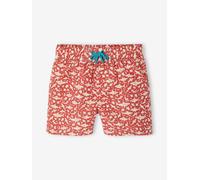 Shark Swim Shorts for Boys tomato red