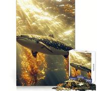 Shark Swimming through Kelp Forest Jigsaw Puzzles 1000 Pieces for Teenagers Memory Upgrade Relaxing Fun Sharp Cut Art Collection Piece 38x26cm
