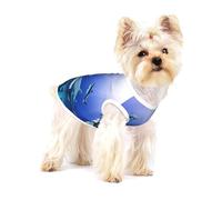 Shark Swimming Under The Sea Print Dog Shirt,Dog Shirt Vest for Small Breeds Like Chihuahuas,Yorkies, and Puppies