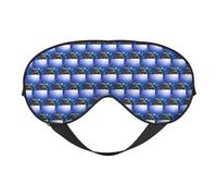 Shark Swimming Under The Sea Printing All-Occasion Sleep Eye Mask with Double Sides Adjustable Strap Perfect for Shifts & Travel