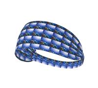 Shark Swimming Under The Sea Printing Elastic Sports Headband With Stretch Band Perfect For Helmets Running Cycling Gym Workoutsâ€‹
