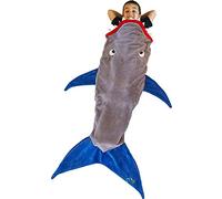 Shark Tail Blanket Mermaid Double Polar Fleece Shark Cozy Warm in Sofa Bed Christmas Birthday Gift for Children Teens Sleeping Bag (SHARK)