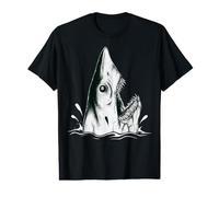 Shark Tattoo Blackwork Ocean Dark Art Sea Ink Flash Diver Value Graphic T-Shirt