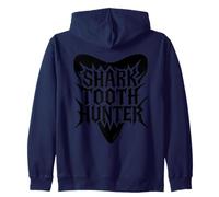 Shark Teeth Fossil Hunter Paleontologist Shark Teeth Hunting Zip Hoodie