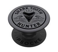 Shark Teeth Fossil Hunter Shark Teeth Hunting Paleontologist PopSockets Adhesive PopGrip