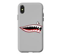 SHARK TEETH NOSE ART WARHAWK P-40 A-10 WARTHOG WAR PLANE Case for iPhone X/XS