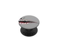 SHARK TEETH NOSE ART WARHAWK P-40 A-10 WARTHOG WAR PLANE PopSockets Adhesive PopGrip
