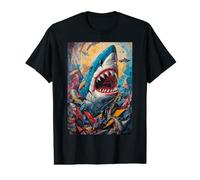 Shark Teeth Ocean Apex Jaws Predator Value Graphic T-Shirt