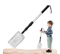 Shark Teeth Sifter - Adjustable Long Handle Beach Shovel Metal Sand Sifter, Beachcombing Dipper, Seashell Sifting Tool | Telescoping Shark Tooth Scoop Engineered For Finding Sea Rocks And Oceanes