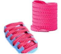 Shark Tooth Laces, Running Shoe Laces, 120cm (Bright Red)