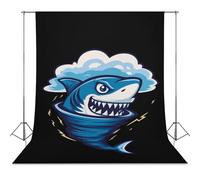 Shark Tornado Storm Hurricane Backdrops for Photography Backgrounds Backdrop Cloth Party Studio Photo Booth Props 56"x98"