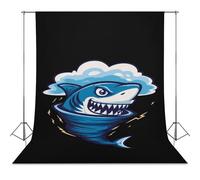 Shark Tornado Storm Hurricane Backdrops for Photography Backgrounds Backdrop Cloth Party Studio Photo Booth Props 56"x118"