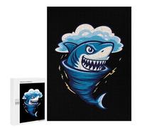 Shark Tornado Storm Hurricane Jigsaw Puzzle for Adults Wooden Puzzles Home Decor And Gifts 500 PCS