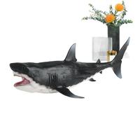 Shark Toy Pattern: PVC Animal Figure, Realistic Educational Toy, Durable Learning Play Toy, Collectible Miniature Design | Home Decorations, S