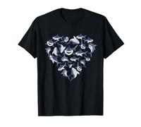 Shark Tshirt Women Girls Kids Heart Poses Cute Shark T-Shirt