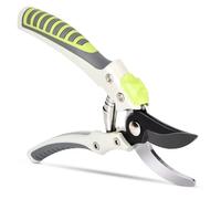 Shark-Tuff® Heavy Duty Secateurs & Pruning Scissors Pruning Shears for Gardening | High Carbon Steel SK5 Blade Garden Scissors | Bypass Hand Pruners with Long Handles