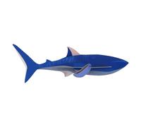 Shark wall decoration Navy blue one size