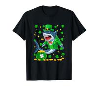 Shark Wearing Irish Costume St. Patrick's Day Shamrocks T-Shirt