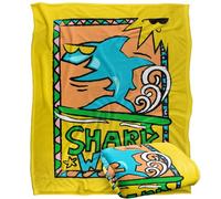 SHARK WEEK: TELEVISION SERIES Blanket, 152 x 127 cm Rad Surfing Shark Silky Touch Super Soft Throw Blanket