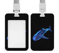 Shark Whale Big Fish Card Holder Cute ID Badge Holders Card Protector for Office Work Women Men