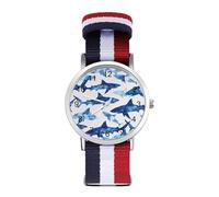 Shark Whale Ice Blue Fashion Watches Men Women Wrist Watch Outdoor Sports