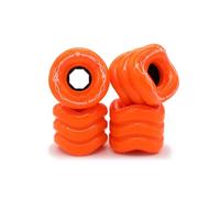 Shark Wheel 60 mm 78a, Skateboard Cruising Wheels, California Roll, Orange, Set of 4 Wheels