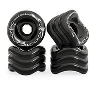 Shark Wheel 72mm 78a Longboard Cruising Wheels, DNA Formula, Black, Set of 4 Wheels