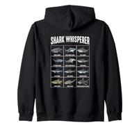 Shark Whisperer Shark Species Identification Chart Zip Hoodie