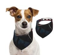 Shark with Zebra Skin Pet Scarf Dog Bandanas Spring Summer Soft Cotton Puppy Scarfs Adjustable Accessories for Small Medium Large Girl Boy Pup Medium