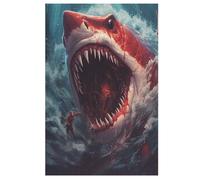 Shark Wooden Jigsaw Puzzles, 1000 Piece Puzzle Board Game, Best Gift for Adults And Kids, Family Game, 78×53cm