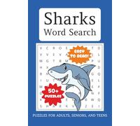 Shark Word Search Puzzle Book: Word Searches with Easy to Read Print about Sharks, Deep seas, Marine Life and more | 6x9 inches, 110 pages | 50+ Puzzles … Gift for Vacations, Holidays and Free Times