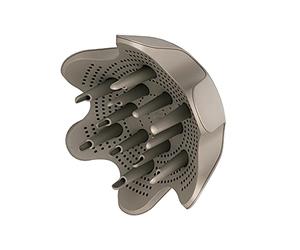 Shark XSKHD1VD HyperAIR IQ Curl-Defining Diffuser, Auto Preset Attachment for HyperAIR Blow Dryers, Styling Tools, For Wavy, Curly, and Coily Hair, Enhance Natural Curls, Extendable Prongs, Stone