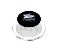 Shark Zombie Funny Halloween Men Women Jawsome Zombies PopSockets PopGrip for MagSafe