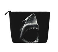 Shark1 Print Makeup Bag Travel Toiletry Bag,Travel Makeup Bag,Portable Women Makeup Organizer Case