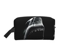 Shark1 Print Travel Toiletry Bag, Spacious Capacity Cosmetic Bag for Women Toiletry Bag for Men