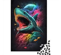 Shark854 Paper Jigsaw Puzzle for Adults 1000 Piece Puzzles for Teenagers Creative Jigsaw Puzzles Family Challenging Games Toys 1000pcs (38x26cm)